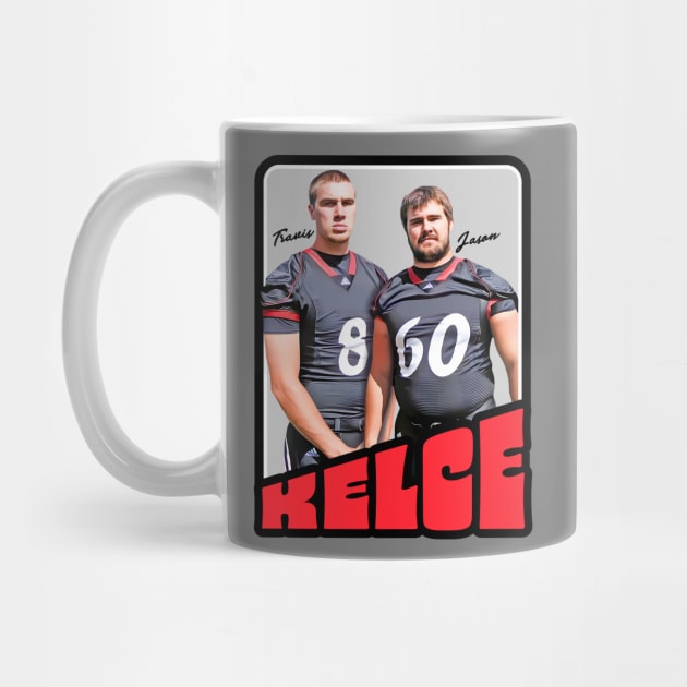 The Kelce Brothers Trading Card by darklordpug